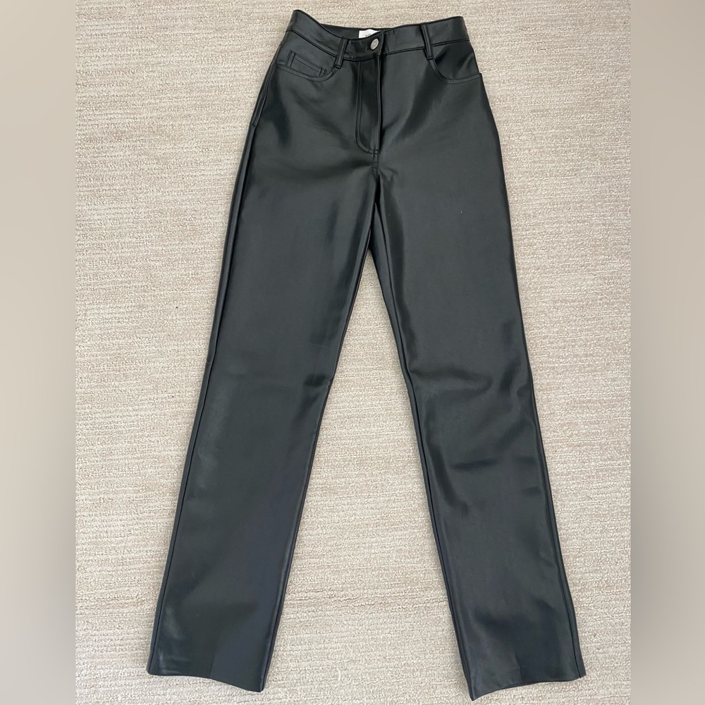 Aritzia Wilfred Vegan Leather Pant